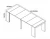 Import expanding dinning table set dining room furniture MDF extendable dining table from China