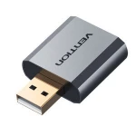 External USB Audio Adapter Sound Card with Stereo Headphone Speaker