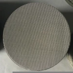 Extrusion dedicated filter mesh 1 micron diameter stainless steel round mesh filter disc