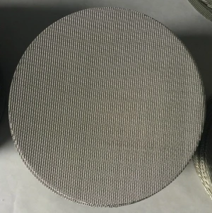 Extrusion dedicated filter mesh 1 micron diameter stainless steel round mesh filter disc