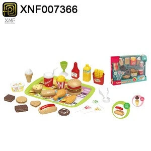 Facebook Pretend play plastic kitchen cooking food toy set