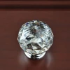 Faceted Diamond Shape Crystal Knobs cabinet glass furniture Handle Knob
