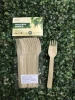 Factory direct Disposable fork packing mini cutlery set wooden knife and paper napkin set