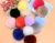 Import Factory direct supply customized size fluffy faux or fake fur pom poms with cheap price from China