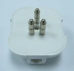 Factory directly sell FX-IT02-6P4C Italy plug with US jack Telephone Adaptor