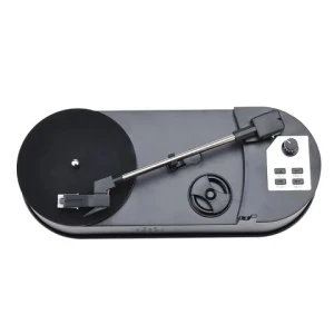 Factory Hot selling Vinyl recorder machine portable design 2 speed 33&45 RPM Vinyl to mp3  with speaker turntable audio player