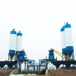 Factory outlet capacity up to 75 cubic meters per hour ladder type handling material hopper type concrete mixing plant