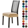 factory price  minimalism super soft many colors corn stretch velvet chair cover spandex for home textile