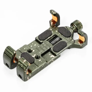 Factory Price New Design Black Titanium Camouflage Green Aluminum Alloy Car Mobile Phone Clip, Suitable For All Mobile Phone