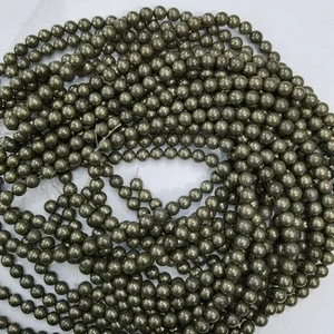 Factory Price Pyrite Loose Stone Beads Wholesale Natural Stone Beads For Jewelry