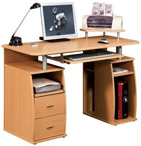 Factory price wood multi function home office   computer desk work station with drawer