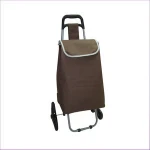 Factory Supply 6 Wheels 600D Trolley Folding Cart Bag Shopping Trolley Cart