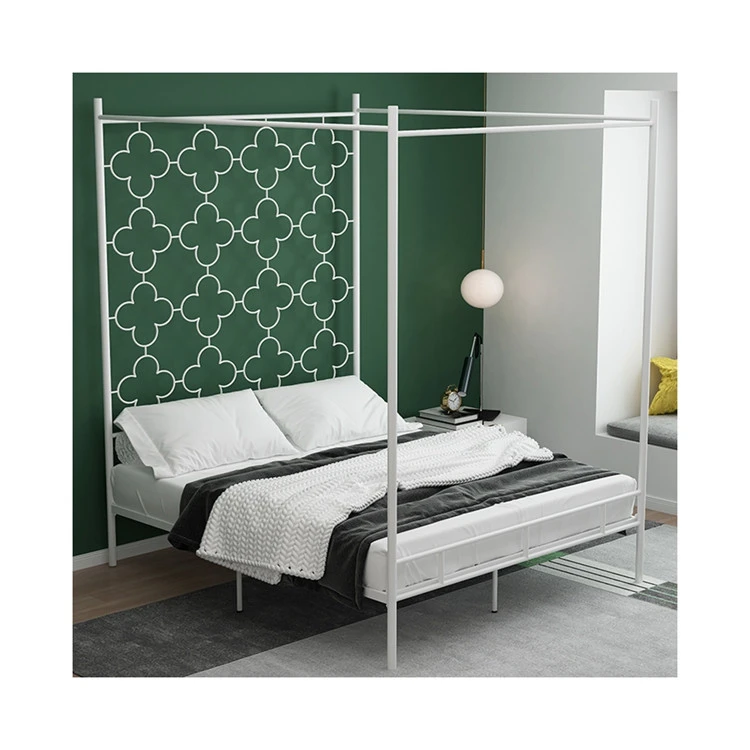 Factory supply attractive price frame double modern metal bed