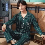 Factory Supply Custom Made Traditional Mens Cotton Pajama Pants Set