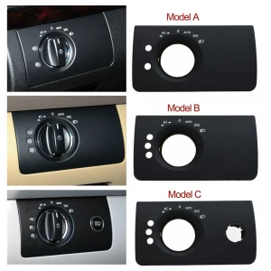Factory Wholesale Car Interior Accessories Front Headlight Switch Button Panel Trim Cover For Benz W164 ML GL 16454503049116