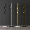 factory wholesale Living Room Furniture Fashion creative design Marble base colorful metal Coat Rack