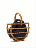 Factory Women  Bag Handmade Basket Nest Large Bag Hollow Tote Lantern Beach Bag