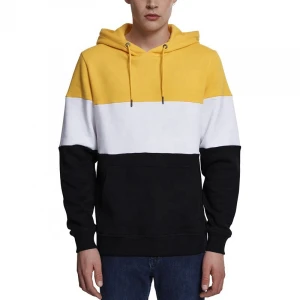 Fashion  3 color stitching Custom hoodies unisex mens hoodies sweatshirts in stock