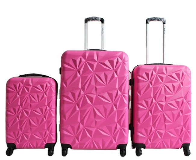 fashion design abs material waterproof cheap hard shell case  trolley luggage