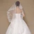 Import Fashion Elegant Women Wedding Bridal Veil Hair Accessory with Shiny Rhinestone White from China