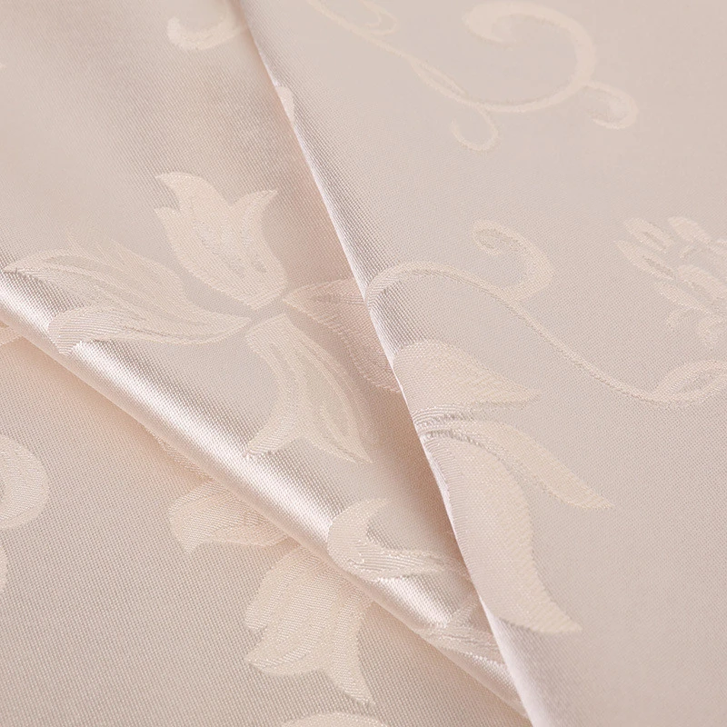 Fashion High Quality Plain Polyester Jacquard Satin Fabric 2020