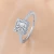 Import fashion ring jewelry main stone silver ring 3.1g from China