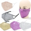 Fashion Sequin Bling Dustproof Cotton Personalized Shiny Washable Face Maskes