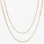 Import Fashion Stainless Steel Jewelry 18K Gold Plated Double-Layer Figaro Chain Choker Necklace from China