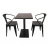 Import Fast Food Restaurant Solid Wood Square Dining Table from China
