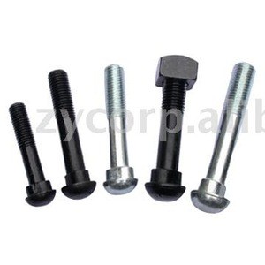 Fasteners : hot forged track Bolt of T shape with nut and washer
