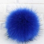 Faux Fur Pom Pom For Winter Hats Custom Knit Beanie
