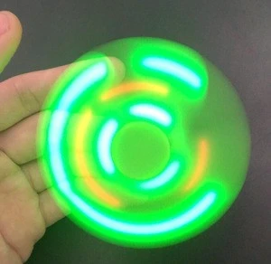Finger Fidget Speaker Bluetooth Led Lights Light up Glow in the Dark Hand Spiner Luminous Led Glowing Spinners Gift Toys