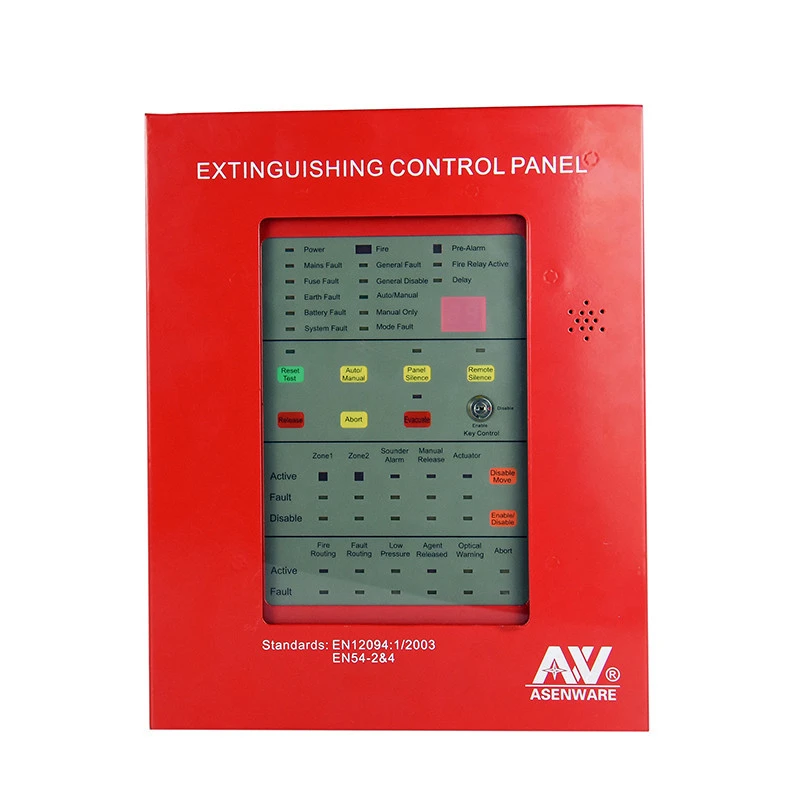 Fire protection system automatic fire extinguisher control panel