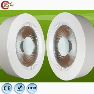 fire rated led light down light dimmable 15w 30w 40w flat COB surface mounted LED downlight spotlight