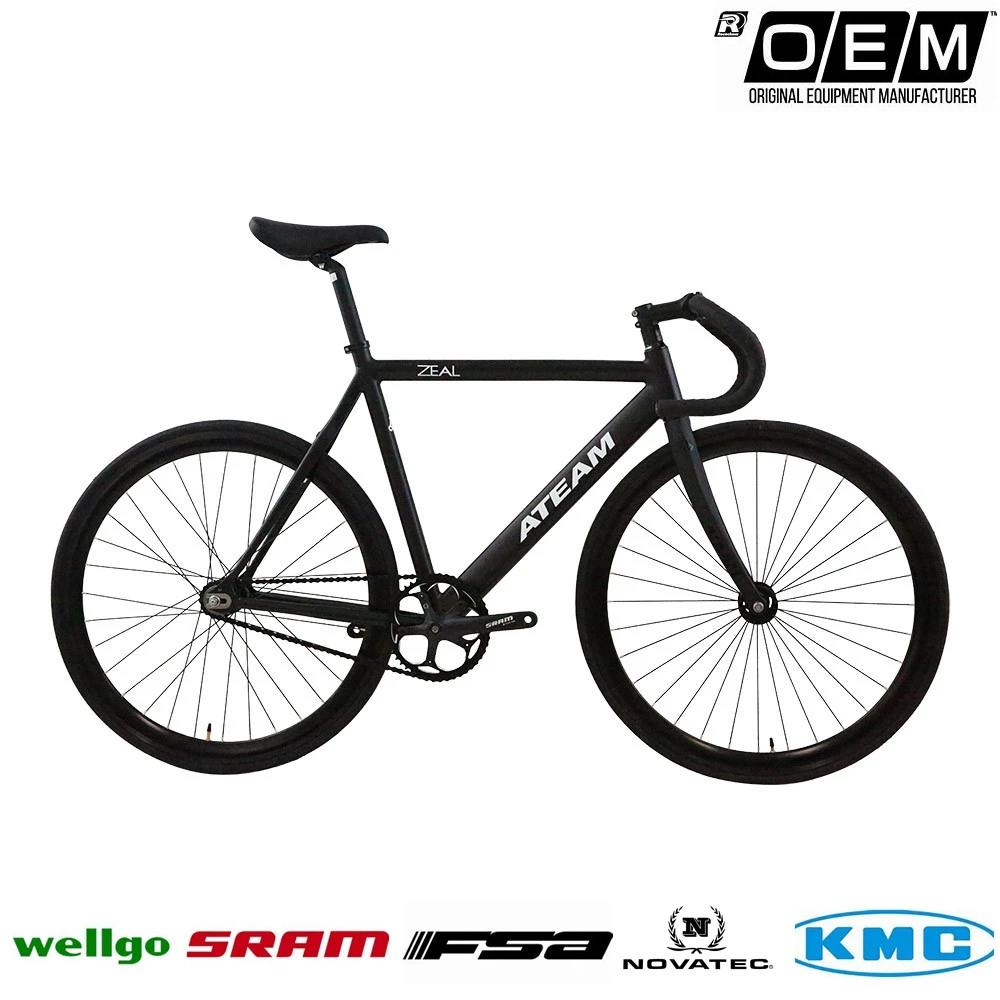 Fixed Gear Bike -Track 2 700c Bicycle Fixie Road Racing Bikes Full Carbon Fork bicycle fixie