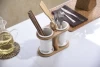 flatware holder,tableware storage, knife folk spoon chopstick organizer, porcelain with bamboo shelf TFP3011