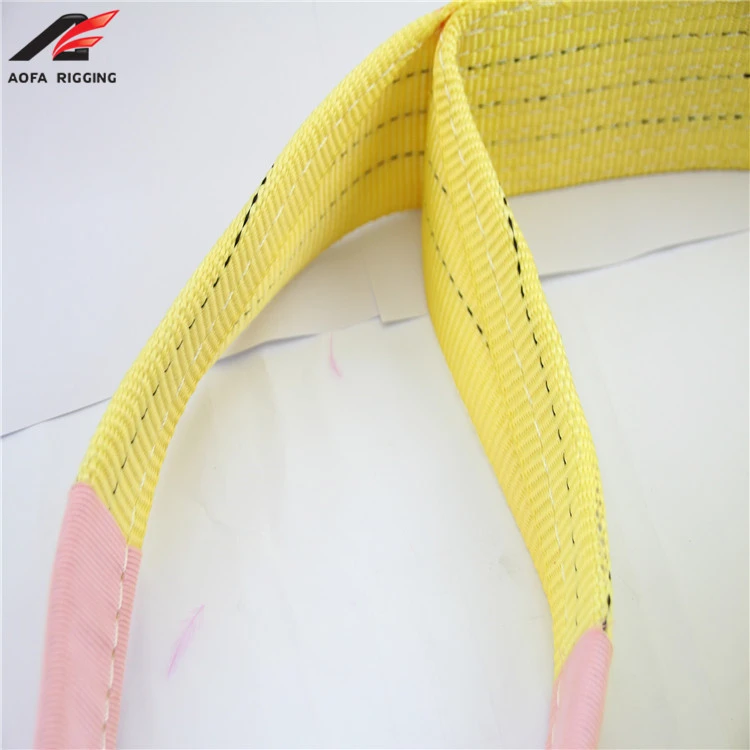 flexible 2000kg double ply 1ton eslingas polyester straps lifting webbing sling
