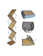 floor standing plywood magazine rack for brochure