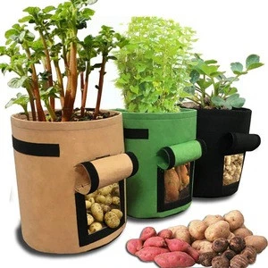 Flower Pots Planters DIY Potato Grow Planter PE Cloth Planting Container Bag Thicken Garden Pot Gardening Tools