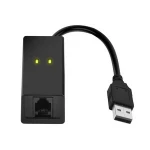 Fly Kan External V.92 56K USB Fax Modem with RJ11 Cable - Internet Modem Fax Machine for Windows