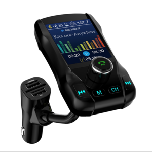 FM Transmitter Wireless Bluetooth  Car Kit  1.8 inches TFT color screen