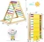 Import Foldable  Wooden Children Climbing Ladder For Sliding Safety Pikler Triangle Indoor Playground Toys Equipment Baby Fitness Rack from China