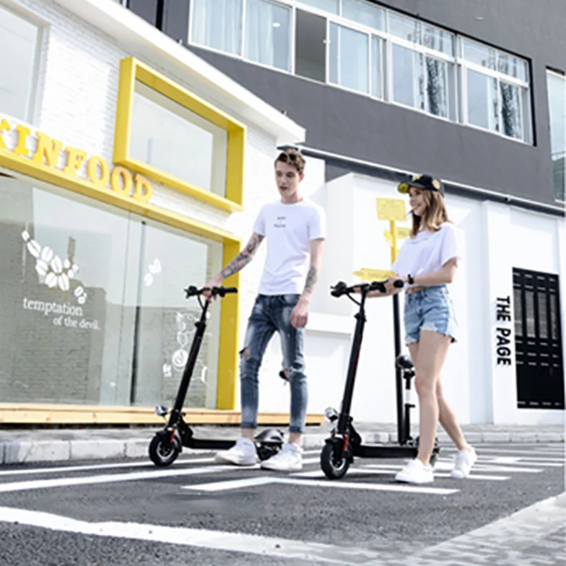 Folding 10inch  Electric Scooter 800W 1000W 48V Electric Bike Scooter With Dual Motors