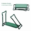 Folding Garden Kneeler Seat Bench with Two Tool Pouches and Kneeling Pads Used in Gardening Work