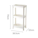 Folding Style Kitchen Bathroom Use Plastic Storage Holder Rack with Hanging Basket