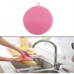 Food Grade Silicone Double-sided Dishwashing Brush Fruit and Vegetable Cleaning Brush 1PCS 2020 Hot selling
