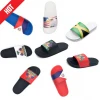 footwear manufacturers haitian flag slippers, PVC flag summer beach home house advertisement Haiti flag slides slippers men
