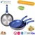 Import Forged Aluminum Cookware Fry Pan Set with Ceramic Coating and soft touch bakelite handle from China