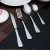 Import Forks Dinner Knives  Dinner Spoons Teaspoons Stainless Steel 16 PCS Flatware 16pcs cutlery set from China