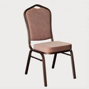 FOSHAN Hot sale metal aluminum steel iron hotel hall conference banquet chair for restaurant furniture